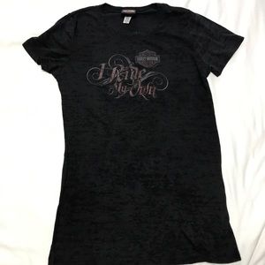 Women’s Harley Davidson Licensed T Black Red Sz XL